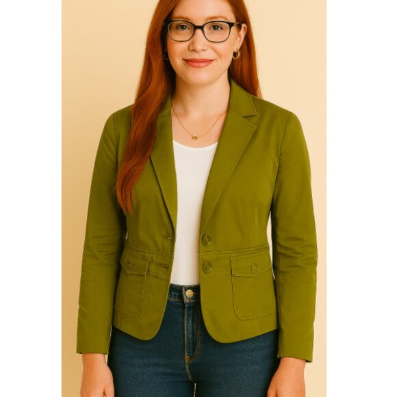 Talbots Jackets & Blazers - 🫒 NWOT Talbots Olive Green Women's Blazer 🫒